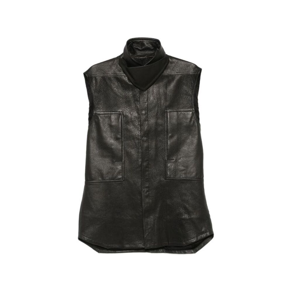 Rick Owens Black Jackets - Leather Jackets Men